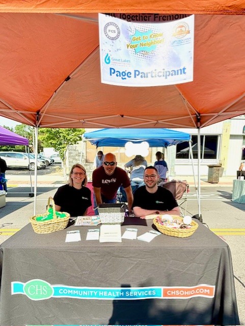 Emily Boroff, Joe Liszak, and Konnor Chestnutte at Fremont Farmers Market
